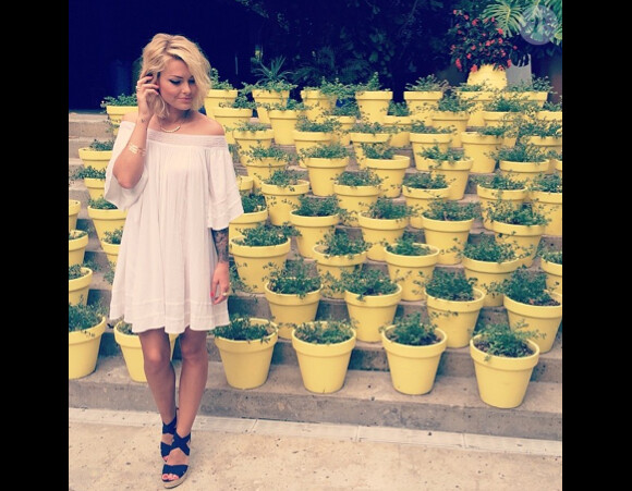 Caroline Receveur à Miami. Mai 2014.
