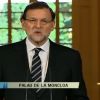 Mariano Rajoy, chef du gouvernement espagnol, annonce l'abdication du roi Juan Carlos d'Espagne le 2 juin 2014. 