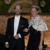 Lord et Lady Nicholas Windsor lors du dîner au mariage du prince Georg Friedrich de Prusse et de la princesse Sophie d'Isenbourg à Potsdam en août 2011