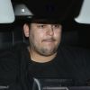 Rob Kardashian arrive à l'aéroport de LAX à Los Angeles. Rob n'a pas assisté au mariage de sa soeur Kim Kardashian et de Kanye West. Le 24 mai 2014