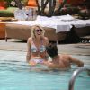 Caroline Receveur et son fiancé Valentin : moments de complicité en vacances à Miami le 1er juin 2014