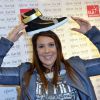 Marion Bartoli - Soirée de lancement de la collection "Premier Envol" des sneakers de luxe "Marion Bartoli by Musette" à la boutique Musette à Paris, le 2 juin 2014.