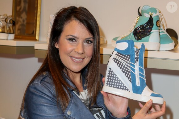 Marion Bartoli - Soirée de lancement de la collection "Premier Envol" des sneakers de luxe "Marion Bartoli by Musette" à la boutique Musette à Paris, le 2 juin 2014.