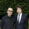 Le photographe Paolo Reversi et Antoine Arnault à la présentation de la collection Berluti en juin 2012 à Paris