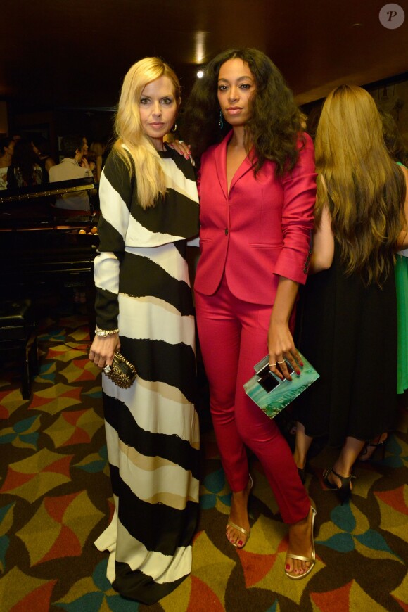 Solange Knowles et Rachel Zoe au lancement de la ligne maquillage de Gucci à New York le 4 juin 2014