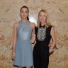 Charlotte Casiraghi et Frida Giannini lors d'une soirée Gucci à New York pour célébrer le lancement de la première ligne de maquillage de la maison. 4 juin 2014