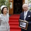 Le roi Carl XVI Gustaf et la reine Silvia de Suède célèbraient la Fête Nationale à Ange le 6 juin 2014