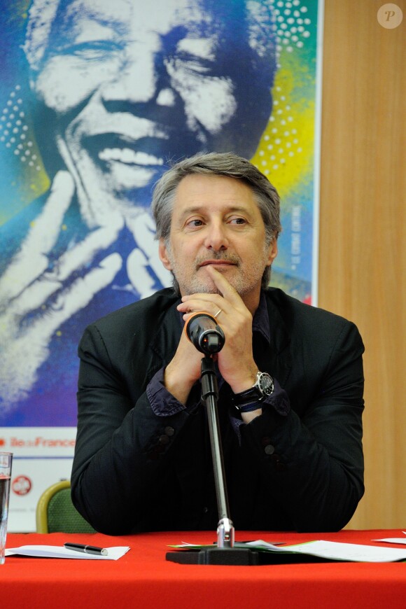 Antoine de Caunes à la conférence de presse de Solidays, le 4 juin 2014.