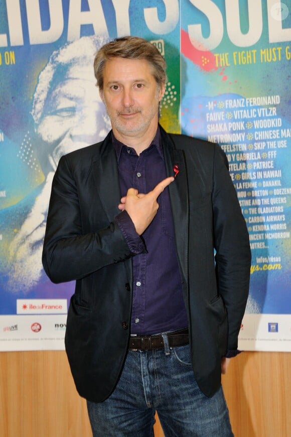 Antoine de Caunes à la conférence de presse de Solidays, le 4 juin 2014.