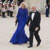 Claude Bartolone et sa femme Véronique Bartolone lors du banquet à l'Elysée donné en l'honneur de la reine Elizabeth II, Paris, le 6 juin 2014.