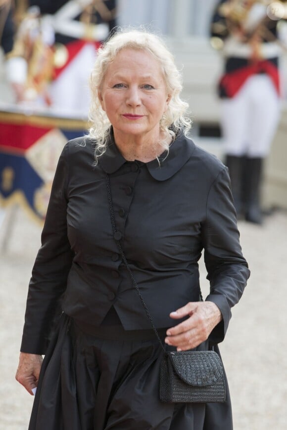 Agnès B lors du banquet à l'Elysée donné en l'honneur de la reine Elizabeth II, Paris, le 6 juin 2014.