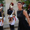 Aurélie Filippetti lors du banquet à l'Elysée donné en l'honneur de la reine Elizabeth II, Paris, le 6 juin 2014.