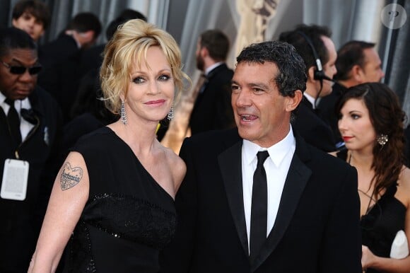 Melanie Griffith et Antonio Banderas aux Oscars 2012.
