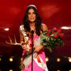 L'actrice Sandra Bullock a reçu le prix 'Decade of Hotness', des mains de Matthew McConaughey, Keanu Reeves et Hugh Grant lors des Spike TV's 'Guys Choice 2014, à Los Angeles, le 7 juin 2014.