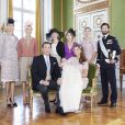 Photo officielle du baptême de la princesse Leonore de Suède, prise au palais Drottningholm, le 8 juin 2014 à Stockholm.