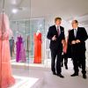 Le prince Albert de Monaco et le roi Willem-Alexander des Pays-Bas inaugurent l'exposition Grace Kelly au palais de Het Loo à Aperdoorn, le 3 juin 2014. Le prince Albert de Monaco est en visite officielle au Pays-Bas.03/06/2014 - Apeldoorn