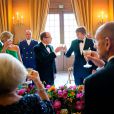 La reine Maxima des Pays-Bas, le prince Albert II de Monaco, le roi Willem-Alexander - Le roi Willem-Alexander et la reine Maxima des Pays-Bas reçoivent le prince Albert II de Monaco lors d'un dîner au palais Het Loo à Apeldoorn aux Pays-Bas le 3 juin 2014.03/06/2014 - Apeldoorn