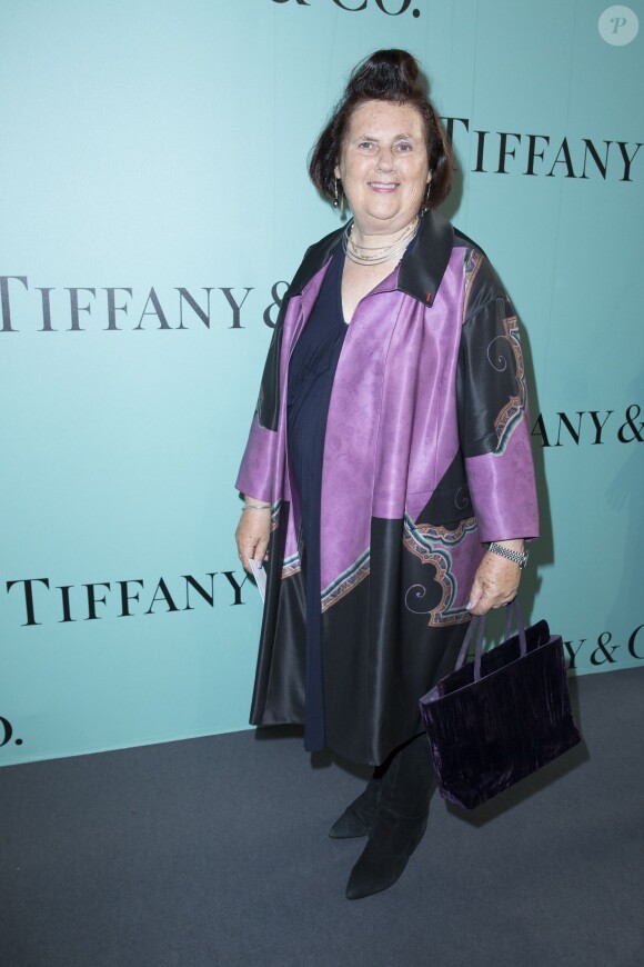 Suzy Menkes - Inauguration du Flagship Tiffany & Co sur l'avenue des Champs-Elysées à Paris le 10 juin 2014.
