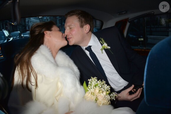 Mariage de Chloe Delevingne et de Ed Grant à Londres le 7 février 2014. Chloe, l'aînée de la famille, a donné naissance à son fils Atticus le 11 juin 2014