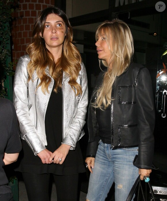 Brittny Gastineau et sa mère Lisa quittent le restaurant Mr. Chow. Beverly Hills, le 10 juin 2014.