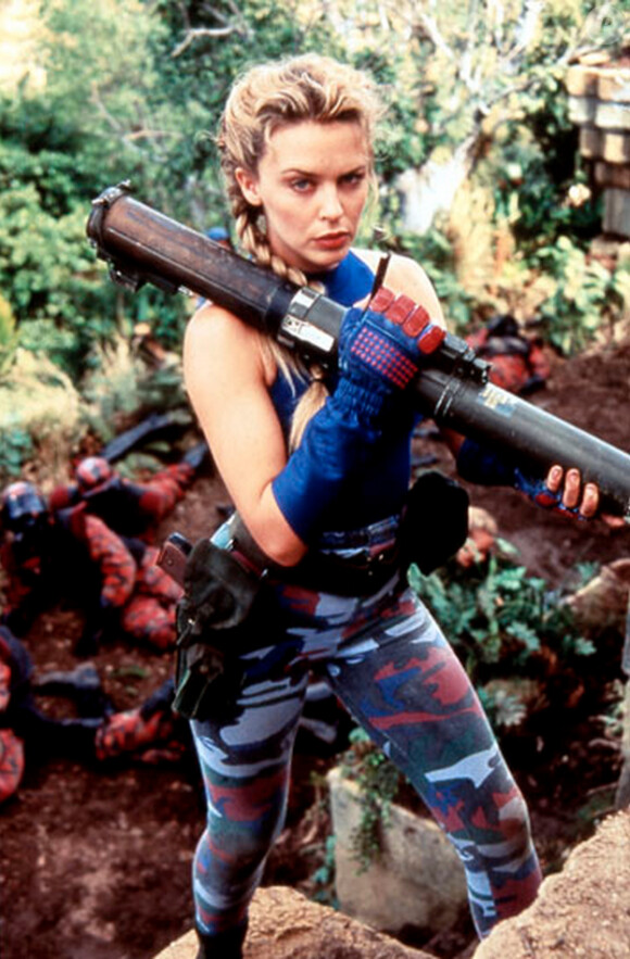 Kylie Minogue dans le nanar "Street Fighter : L'ultime combat" en 1994.