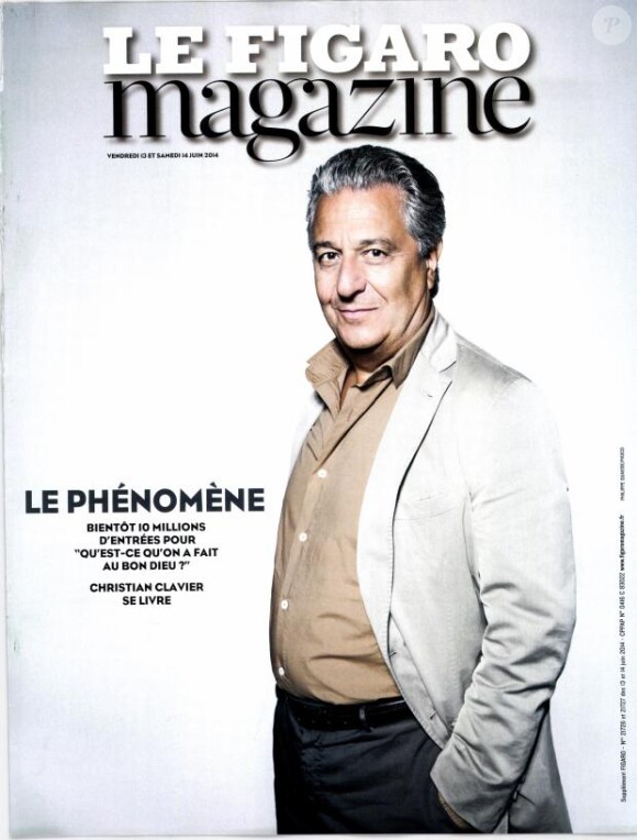 Christian Clavier en couverture du Figaro Magazine.