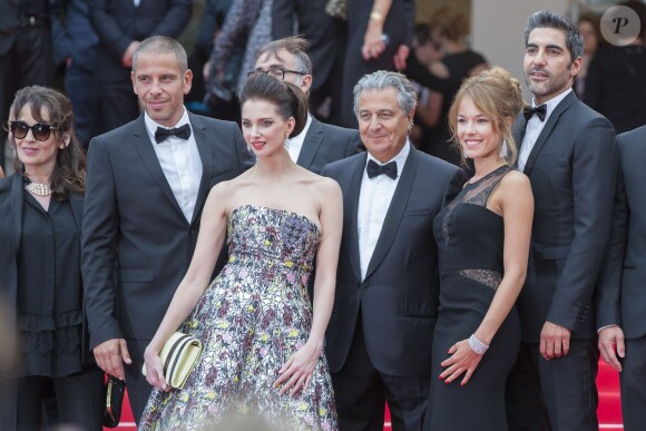 Chantal Lauby, Medi Sadoun, Frédérique Bel, Christian Clavier, Elodie Fontan, Ary Abittan - Montée des marches du film "Jimmy's Hall" lors du 67e Festival du film de Cannes le 22 mai 2014. 