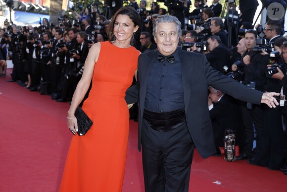Christian Clavier et sa femme Isabelle de Araujo à Cannes le 24 mai 2013.