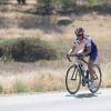 Premiers tours de roue pour Pippa Middleton lors du départ de l'équipe de la Michael Matthews Foundation pour la 33e Race to America, le 14 juin 2014 à Oceanside, San Diego (Californie). Le début d'un périple extrême de près de 5 000 km en huit jours, que seuls les plus costauds peuvent réussir à accomplir.