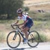 Premiers tours de roue pour Pippa Middleton lors du départ de l'équipe de la Michael Matthews Foundation pour la 33e Race to America, le 14 juin 2014 à Oceanside, San Diego (Californie). Le début d'un périple extrême de près de 5 000 km en huit jours, que seuls les plus costauds peuvent réussir à accomplir.