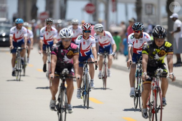 Pippa Middleton lors du départ de l'équipe de la Michael Matthews Foundation pour la 33e Race to America, le 14 juin 2014 à Oceanside, San Diego (Californie). Le début d'un périple extrême de près de 5 000 km en huit jours, que seuls les plus costauds peuvent réussir à accomplir.