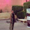 Marine Lorphelin superbe devant le théâtre royal de Marrakech pour le Marrakech du rire