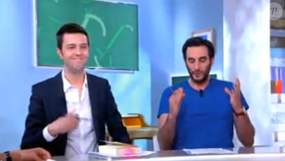 Maxima Switek (à gauche) dans l'émission "C à vous" sur France 5. Juin 2014.