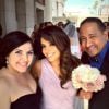 Eva Longoria était demoiselle d'honneur au mariage d'une amie, le 14 juin 2014.