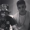 Chris Brown et Justin Bieber en studio. Photo postée le 16 juin 2014.