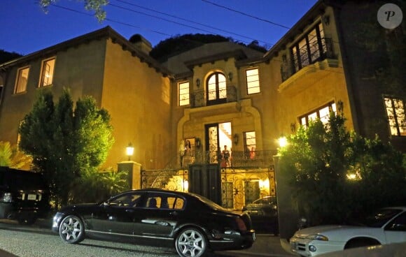 La villa qui a accueilli la fête de sortie de prison de Chris Brown, à Beverly Hills. Le 5 juin 2014.