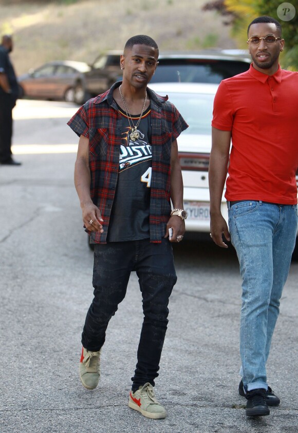 Big Sean a assisté à la fête de sortie de prison de Chris Brown, à Beverly Hills. Le 5 juin 2014.