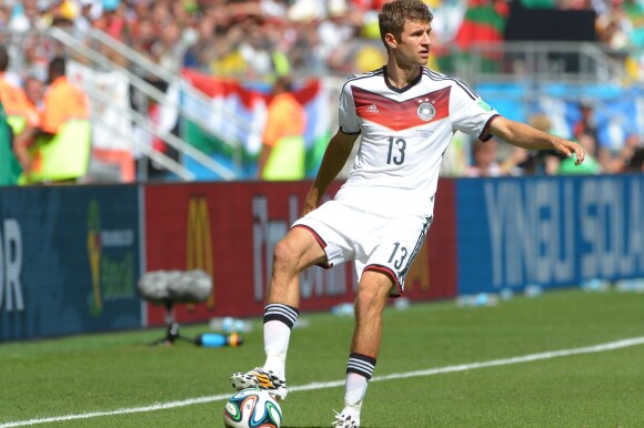 Thomas Müller lors du match de Coupe du monde entre l'Allemagne et le Portugal, le 16 juin 2014 à Salvador de Bahia