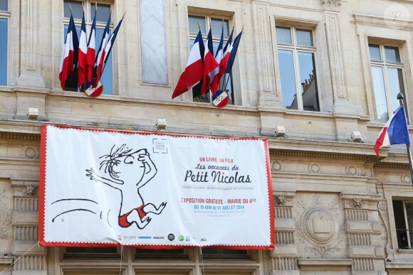 Vernissage de l'exposition "Les vacances du petit Nicolas" à la mairie du 4ème à Paris le 18 juin 2014.