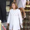 La porte-parole du gouvernement Soraya Saenz de Santamaria - Le roi Felipe VI, la reine Letizia d'Espagne et leurs filles, la princesse Leonor et l'infante Sofia, arrivent au Palais Royal pour la cérémonie d'investiture à Madrid. Le 19 juin 2014.