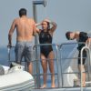 Hayden Panettiere, enceinte, et son fiancé Wladimir Klitschko en vacances du côté de Saint-Tropez, juin 2014. 