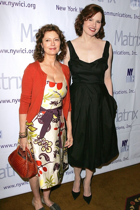 Susan Sarandon et Geena Davis lors des Matrix Awards à New York le 3 avril 2006