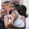 Kim Kardashian et sa fille North West à New York, le 15 juin 2014.