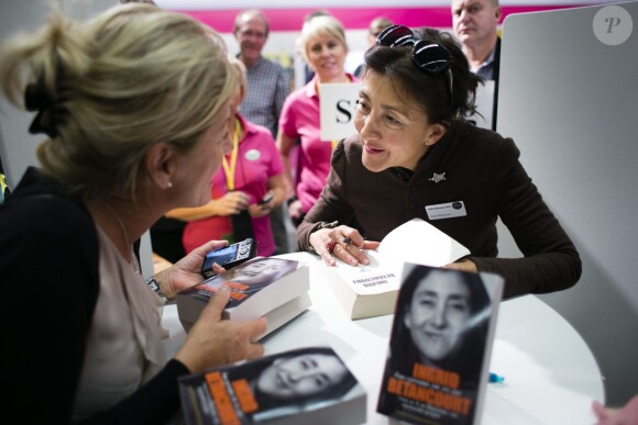 Ingrid Betancourt à la foire du livre de Goteborg, le 30 septembre 2012.