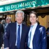Pierre Bellemare-Dhostel et son fils Franklin lors du déjeuner Père & Fils, mardi 24 juin 2014, aux Deux Magots à Paris.