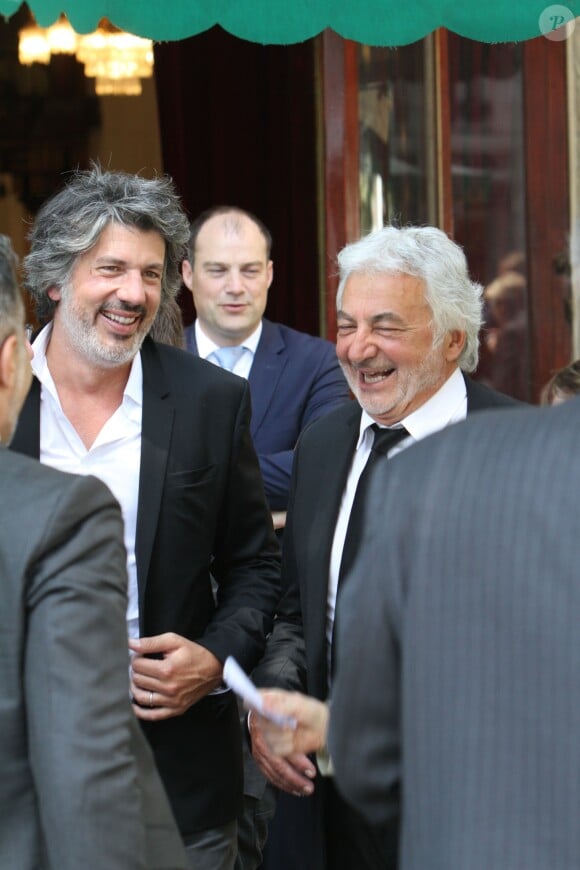 Franck Provost et son fils Fabien Provost - 9ème édition du déjeuner "Pères & Fils" à Paris le 24 juin 2014.