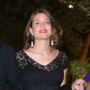 Charlotte Casiraghi enceinte lors du dîner de charité organisé par les Amis du Nouveau Musée National à la Villa Paloma, Monaco le 17 septembre 2013.