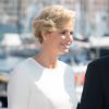 La princesse Charlene de Monaco - Le prince Albert et la princesse Charlene de Monaco, enceinte, inaugurent le nouveau Yacht Club de Monaco, Port Hercule, à Monaco le 20 juin 2014.