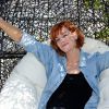La danseuse Fauve Hautot à la conférence de presse Gulli à Paris. Le 26 juin 2014.
