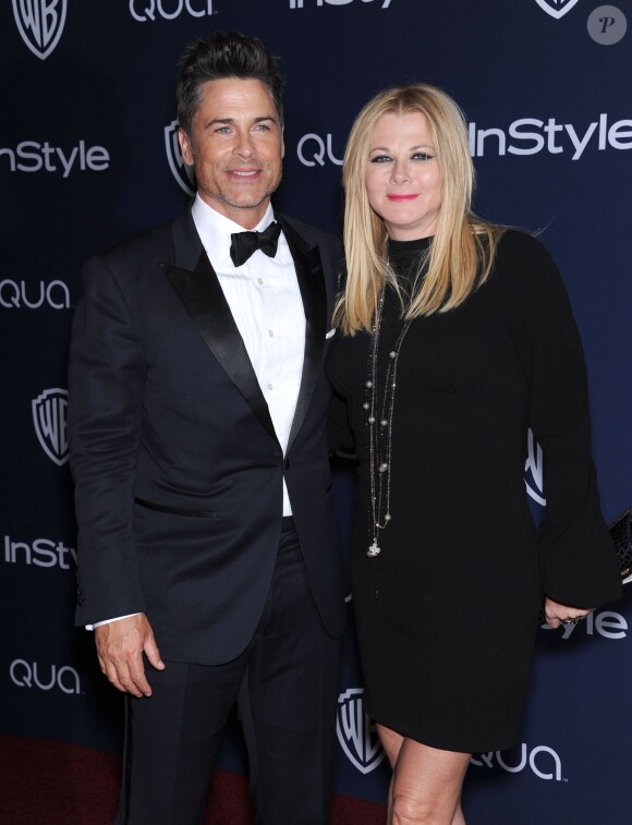 Rob Lowe & Sheryl Berkoff à Los Angeles, le 12 janvier 2014.